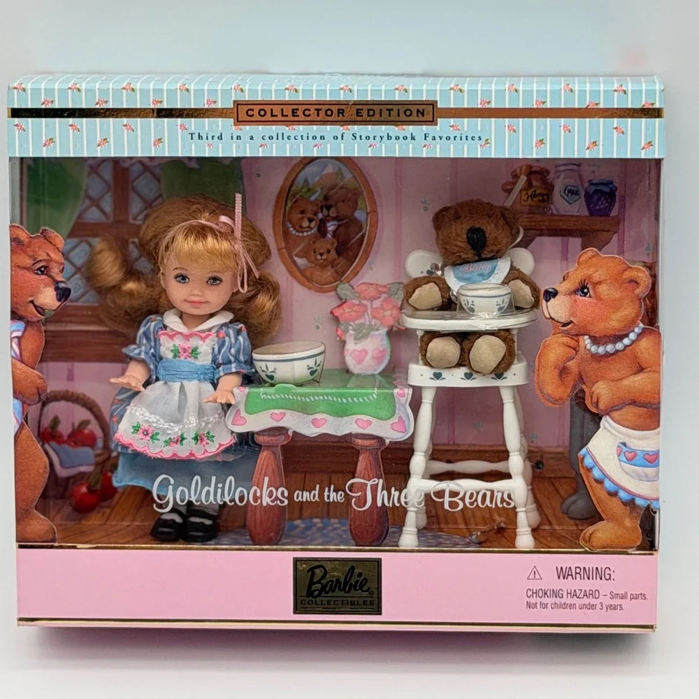 Barbie Collector Edition Goldilocks and the Three Bears Kelly Doll Set 2000
